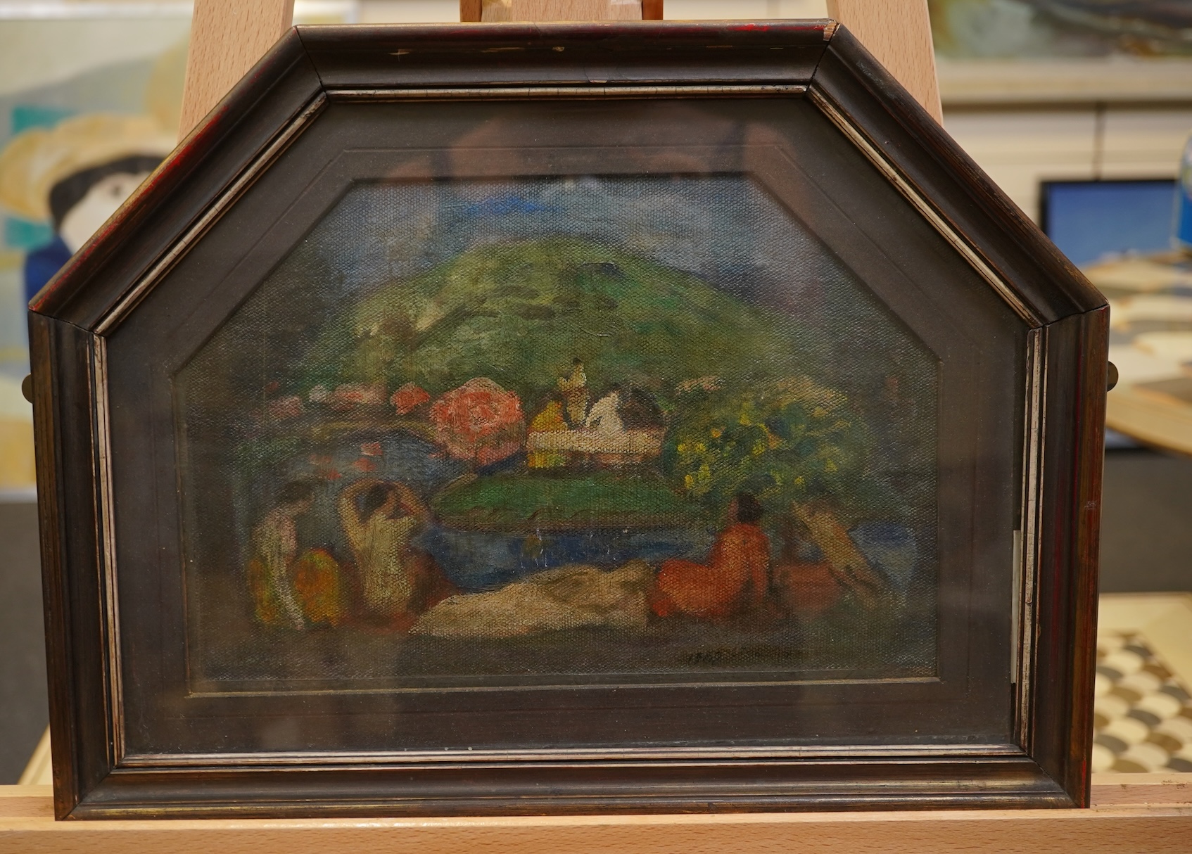 Hungarian School, early 20th century, Nude bathers